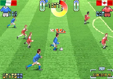 Hat Trick Hero '95 (Japan) screen shot game playing